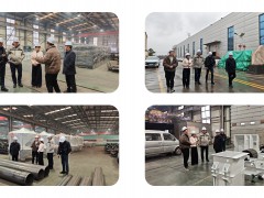 河南亿德集团董事长陈教授带领国外客户到厂参观