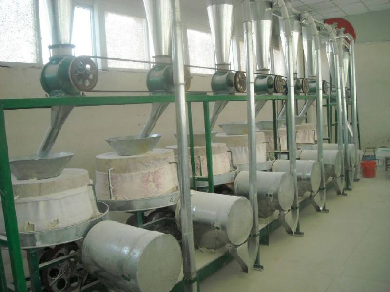 6组石磨面粉机组